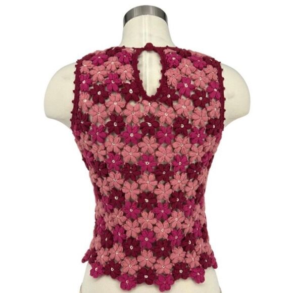 NWT Alice + Olivia Reva Flower Tank (Crochet) - Picture 10 of 16